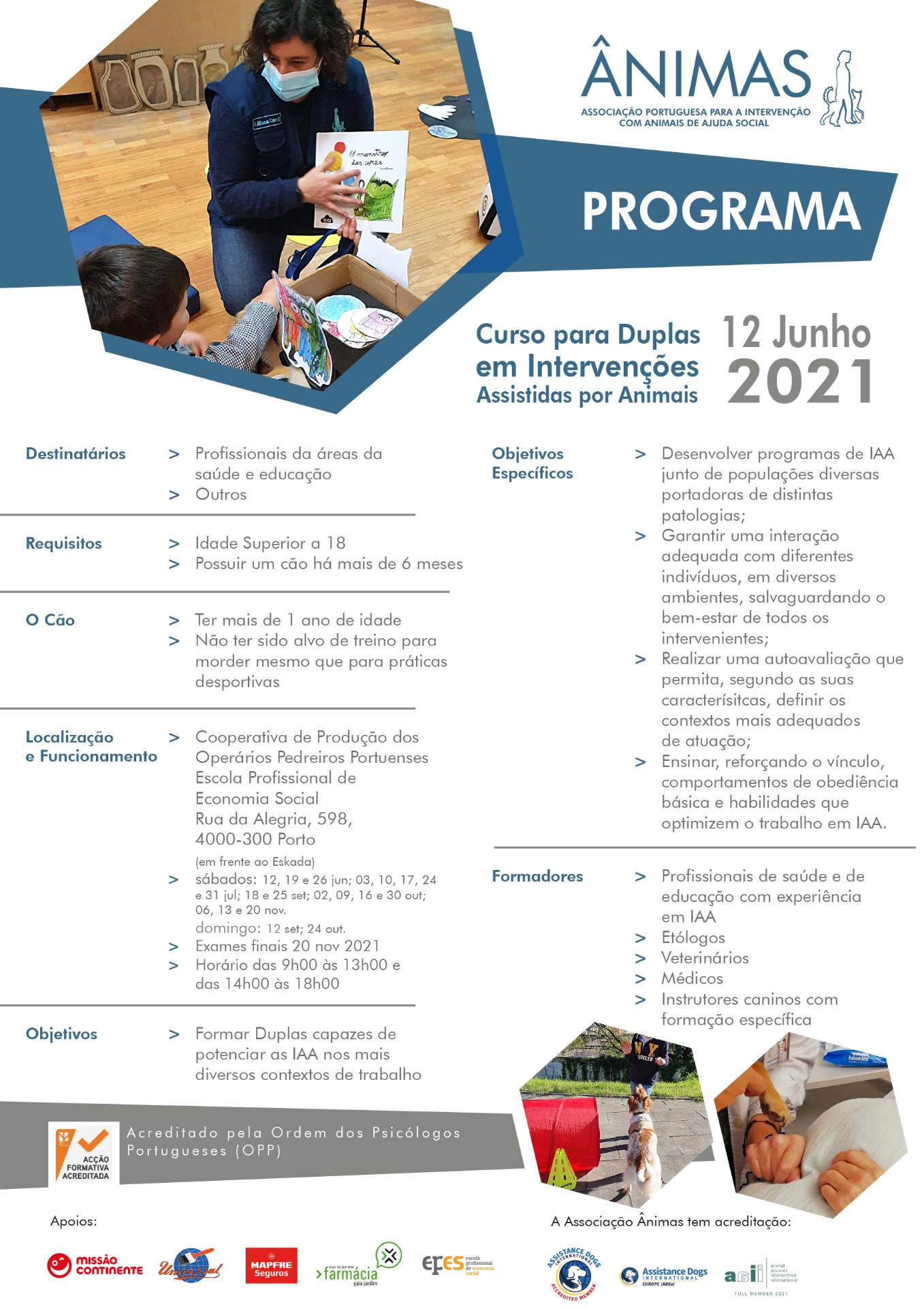 Curso Intervenções Assistidas